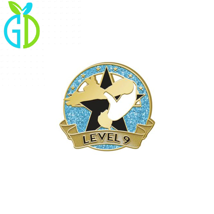Wholesale Sport Gymnastics Levels Enamel Lapel Pin Badge Brooch