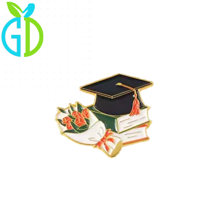 Smile Face Stunning Students Graduation Graduate Enamel Lapel Pins Badge Brooch