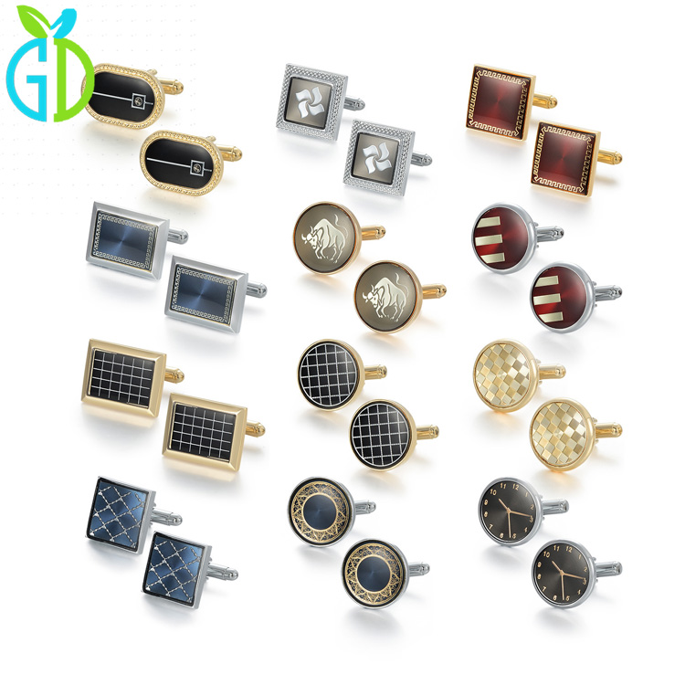 High Quality Tie Clip Cufflinks Tie Pin Cuff Links Set Men