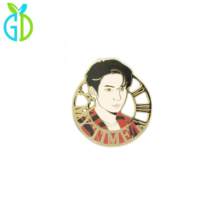 Custom Korean Idol Badge Exo Bts Kpop Soft Hard Enamel Lapel Pins Celebrity Souvenir Metal Cute