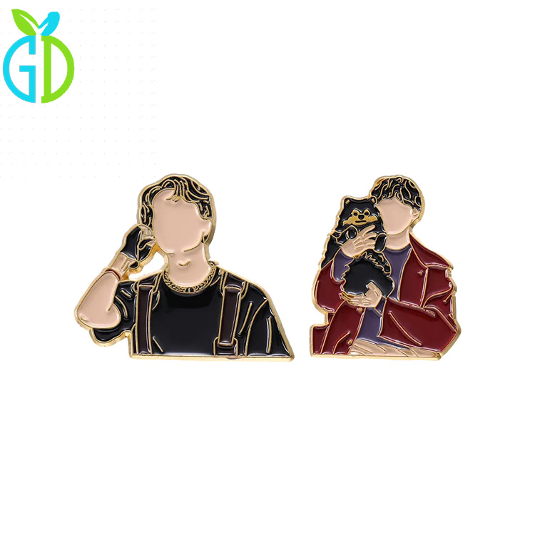 Custom Korean Idol Badge Exo Bts Kpop Soft Hard Enamel Lapel Pins Celebrity Souvenir Metal Cute