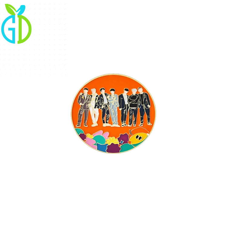 Custom Korean Idol Badge Exo Bts Kpop Soft Hard Enamel Lapel Pins Celebrity Souvenir Metal Cute