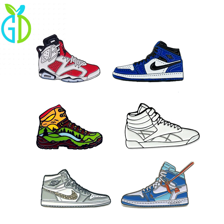 Wholesale Dustom Doutique Memorial Basketball Shoes Sneakers Kobe Bryant Fan Lakers Enamel Pin