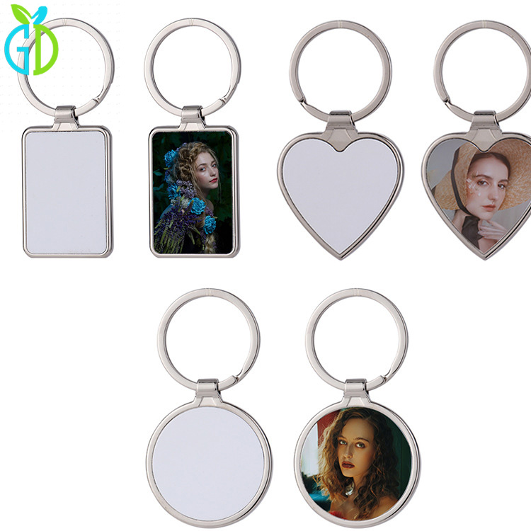 Custom Dog Tag Key Ring Blank Metal Sublimation Keychain Llavero