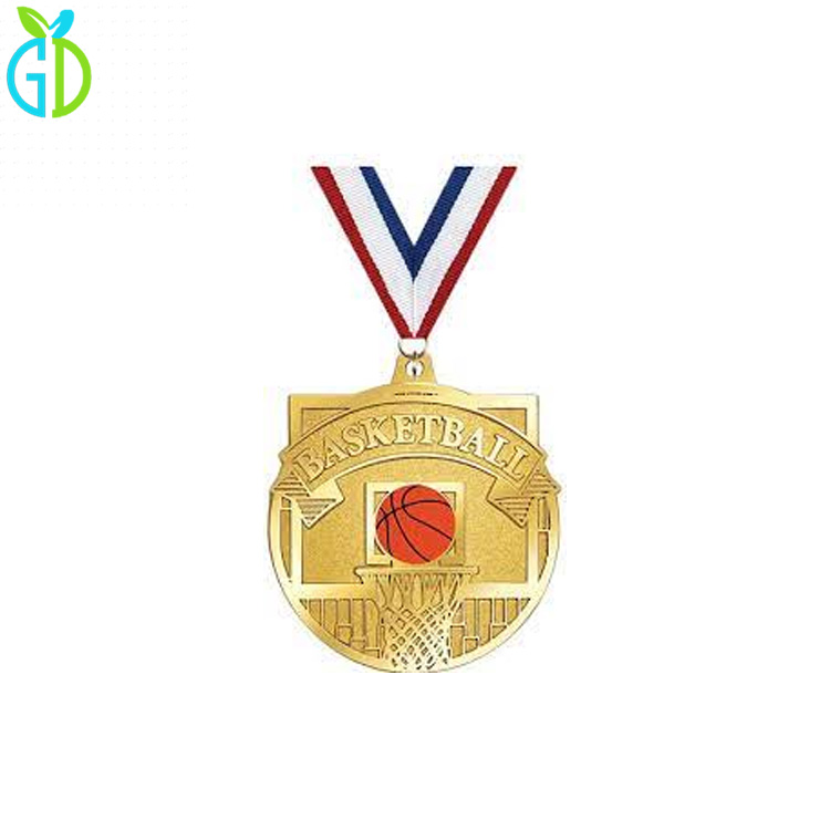 Factory Glitter Custom Logo Basketball Team Medal Medalla Medallion Awards