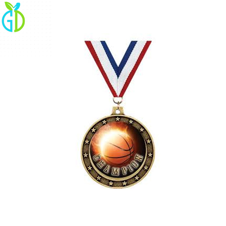 Factory Glitter Custom Logo Basketball Team Medal Medalla Medallion Awards