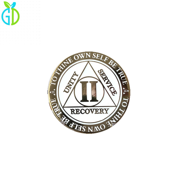 Manufacturer Quality Anniversary Years Month Recovery Custom AA Recovery Coin Challenge Coins