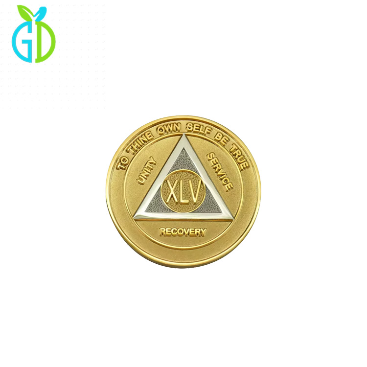 Manufacturer Quality Anniversary Years Month Recovery Custom AA Recovery Coin Challenge Coins