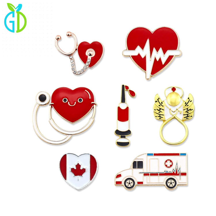 Best Selling Products Custom Metal Zinc Alloy Medical Nurse Lapel Pins