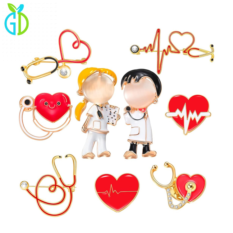 Best Selling Products Custom Metal Zinc Alloy Medical Nurse Lapel Pins