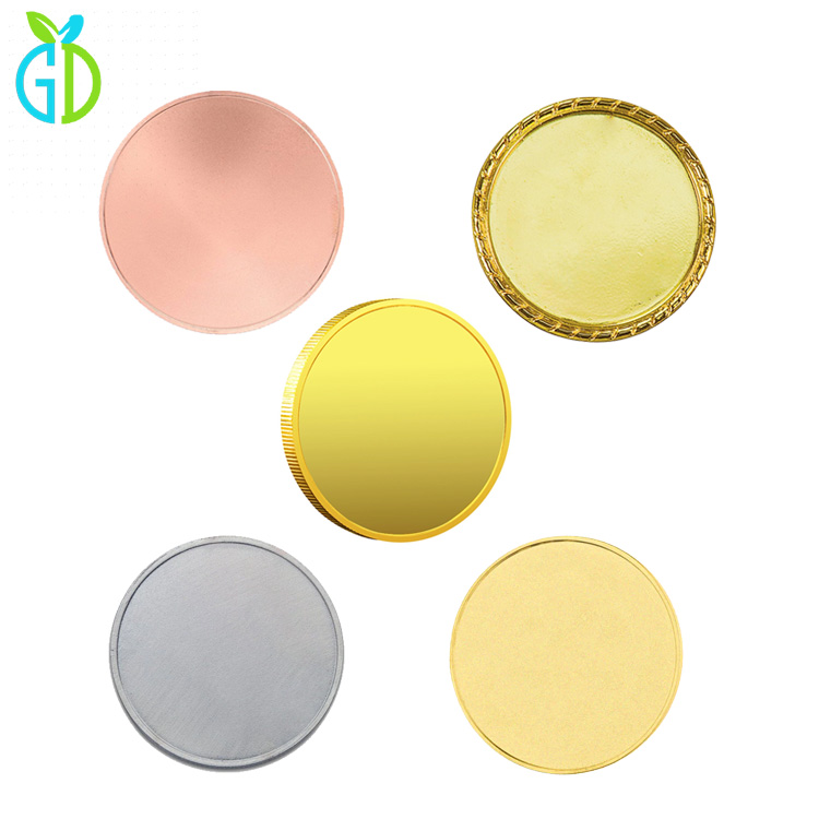 Wholesale Metal Copper Brass Blank Challenge Coins Engravable